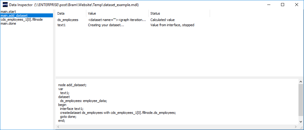 Inspecting the new dataset