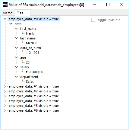 Inspecting the new dataset