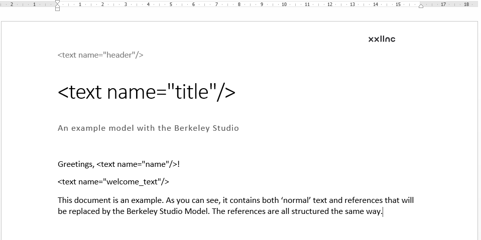 Example template with references