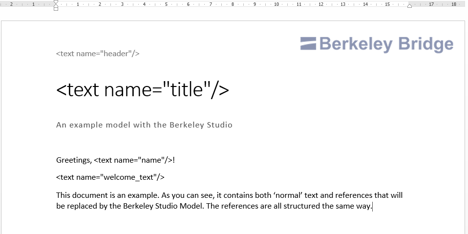 Example template with references