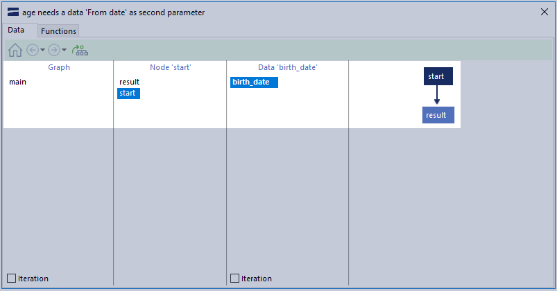 selecting date of birth