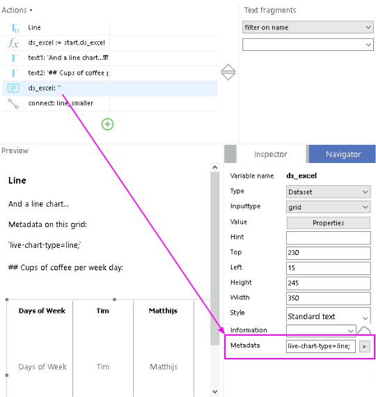Adding metadata