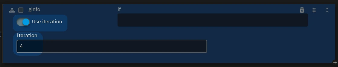 iteration toggle