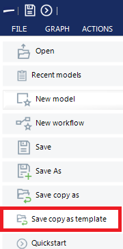 save as template xxllnc Expersystemen studio